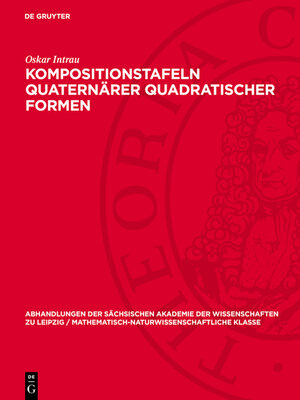 cover image of Kompositionstafeln quaternärer quadratischer Formen